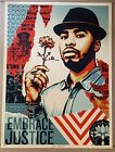 Embrace Justice - Shepard Fairey / Arlene Mejorado Signed-Orig-Screen Print-AP