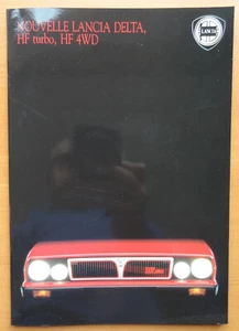 V37081 LANCIA DELTA MK1 - HF TURBO & HF 4WD - CATALOGUE - 03/87 - A4 - IT - Photo 1/2