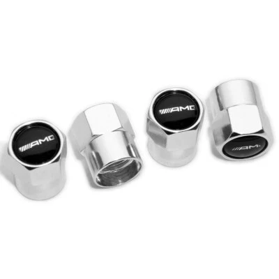 4x Hex Fit Mercedes-Benz AMG Rueda de Coche Neumático Válvula de Aire Tapa Vástago Cubierta Antipolvo Plateada Foto 1 de 4