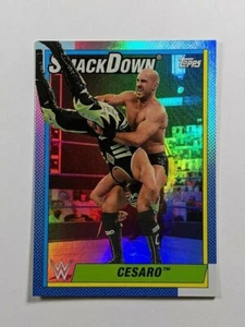 2021 Topps Heritage WWE - Cesaro SMACKDOWN FOIL - #54 - Picture 1 of 2