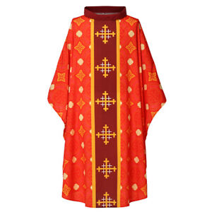 Men Cross Robe Christian Ethnic Religion Robes Gilded Medieval  Monk Clothing