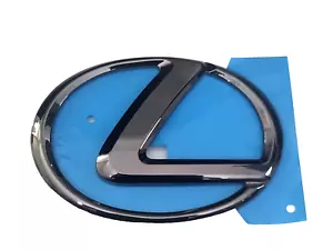 Black Chrome Emblem Front Grille Fits Lexus LX570 2013 2014 2015 2016 - Picture 1 of 2