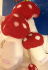 Set 3 Funghi In Feltro Bianco Rosso Giant Mushrooms White Red En Gry & Sif