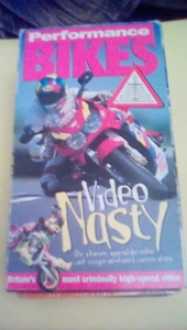 Performance Bikes - Video Nasty VHS sports bike on-board cameras motorcycle RARE - Picture 1 of 3