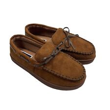 Club Room Mens Moccasin Slip-On House Shoe Slippers Brown 6-7