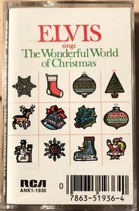 Elvis Presley Sings The Wonderful World of Christmas (Factory Sealed Cassette) - Imagen 1 de 3