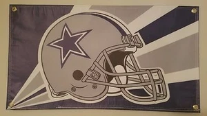 NEW Dallas Cowboys Helmet Vinyl Flag Picture Banner (20"×36") NFL Man Cave USA - Picture 1 of 2