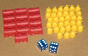 SpongeBob SquarePants Monopoly Game Parts - Krusty Krabs Pineapples Blue Dice - Picture 1 of 1