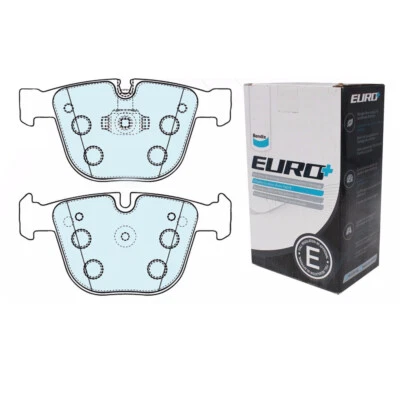 Pastilhas de freio traseiras Bendix para BMW 745Li 745i E65 E66 4.4L V8 7/2002-1/2006 - Imagem 1 de 3