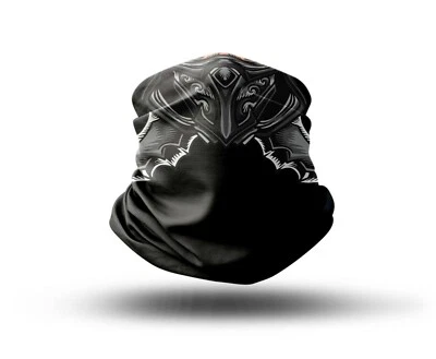 Washable Fabric Face Cover Neck Gaiter Unique Print Ninja Design EU Made - Image 1 of 4