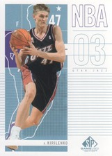 2002-03 SP Game Used Basketball #98 Andrei Kirilenko