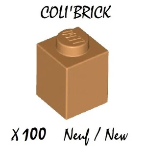 Lego 3005 - 100x Briques / Brick 1x1 - Medium Nougat - 30071 35382 - New Neuf - Picture 1 of 1