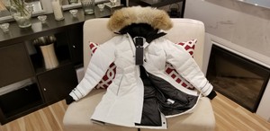 canada goose white parka