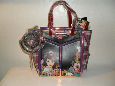 NICOLE LEE HIDDEN TREASURES MARLYN FLORAL SATCHEL - Image 1 of 4