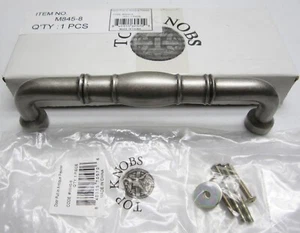 NEW Top Knobs NORMANDY 8" c-c HANDLE APPLIANCE DOOR PULL, Antique Pewter Finish - Picture 1 of 2