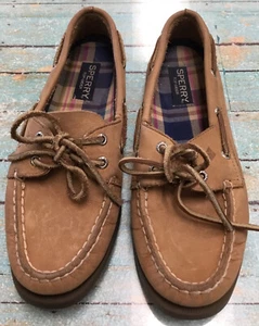 Damen-Bootsschuhe Sperry Top-Sider abriebfest Größe 6,5 hellbraun Leder - Bild 1 von 10