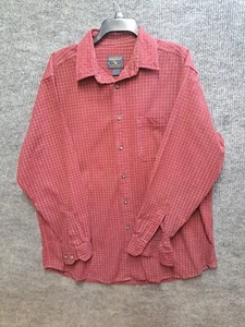 Woolrich Flanellhemd Herren 2XL rot kariert Button Down Holzfäller Outdoor - Bild 1 von 5