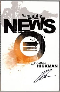 NIGHTLY NEWS VOL 1 TPB (2007)- SIGNED BY JONATHAN HICKMAN- NO COA- VF+/NM- IMAGE - Picture 1 of 2