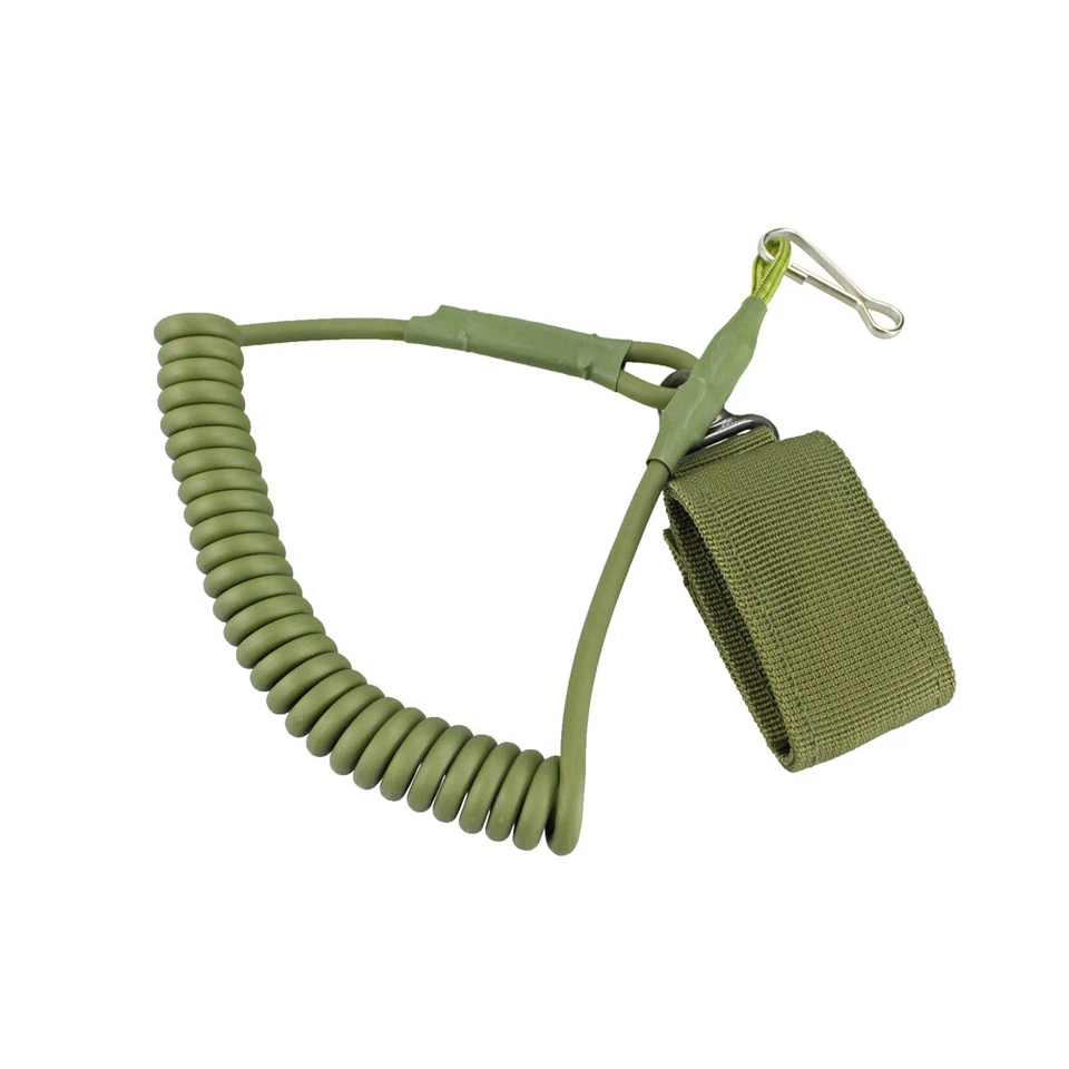 Tactical Gun Sling Elastic Secure Spring Retention Rope Sling Pistol Lanyard - Image 1 of 4