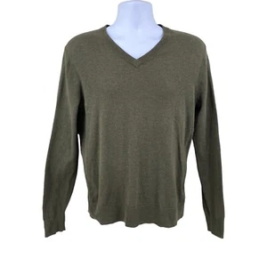 Old Navy Herren Pullover Pulli Army Grün Gr. Small Langarm V-Ausschnitt fester Strick - Bild 1 von 12