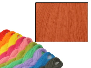 CYBERLOXSHOP PHANTASIA KANEKALON JUMBO BRAID JELLY BEAN ORANGE HAIR DREADS