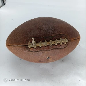 Vintage MacGregor M5G Intercollegiale Pelle Calcio Allacciato Marrone Ufficiale anni 50 - Foto 1 di 5