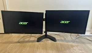 2 Acer LCD Monitor KA240h 24 inch , With Stand, HDMI Cable & Power Cable - Picture 1 of 6