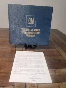 GM The First 75 Years of Transportation Chevy Illustrated 1983 History Signed - Picture 1 of 8