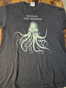 Release The Kraken Fraizer History Museum Shirt Medium A Few Flaws As Pictured - Picture 1 of 10