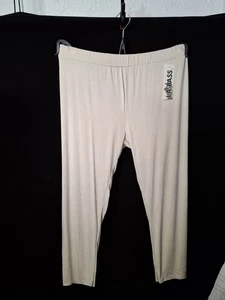 Labass italia pantalone leggings ca 46 48 50 52 54 beige chiaro jersey viscosa - Foto 1 di 1
