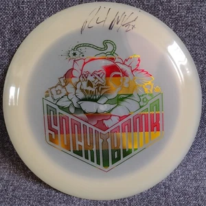 Ricky Wysocki 2x Signed Dynamic Discs Raider Sockibomb Glow 174g - Picture 1 of 7