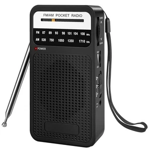 Portable AM FM Radio Compact Transistor Radio Pocket Radio Battery Operated - Picture 1 of 6