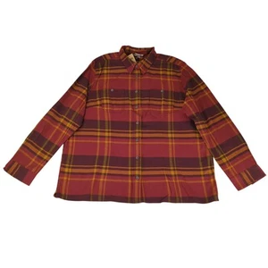 Duluth Trading Free Swingin Flannel Shirt Plaid Button Down Women's XXL 65505 - Picture 1 of 9
