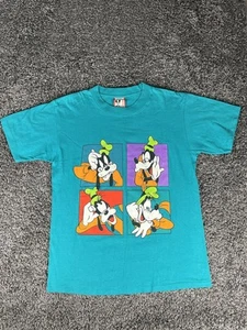 Vintage 90s Disney Designs Goofy Expressions Y2K Short Sleeve T-Shirt Size Sm/Md - Bild 1 von 9