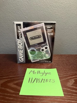 Sistema portátil Nintendo Game Boy Pocket transparente en caja original con recibo Toys R Us. Foto 1 de 4