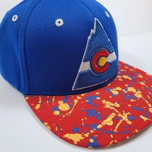 Colorado Rockies NHL Flat Bill Snapback Mütze, Staatsflagge, Throwback Baseballkappe - Bild 1 von 8