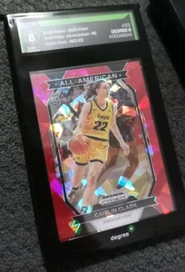 2024 Prizm Draft Picks - All-American Caitlin Clark #23 Red Ice NM 8 Degree - Picture 1 of 2