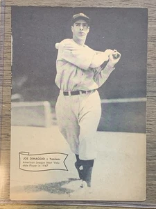 1948 dell mini poster joe dimaggio/frank shea. vg+-ex. original. - Picture 1 of 2