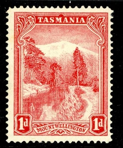 Tasmania 1899 Australia 1p Rosa Rojo Perf 121/2 SG #240d Como Nuevo W46 - Imagen 1 de 6