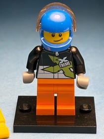 LEGO City Minifig cty0542 - Xtreme Powerboat Driver - Light Scratches/No Cracks