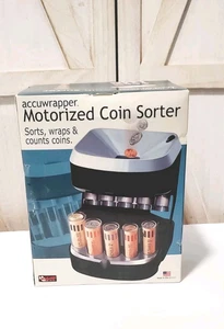 Magnif Accuwrapper Motorized Coin Sorter Sorts Wraps & Counts Coins Bank USA - Picture 1 of 4