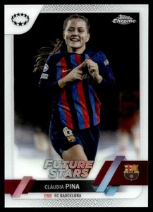 2024 Topps Chrome UEFA Women's Champions League Claudia Pina Seattle Reign FC #7 - Picture 1 of 2
