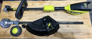 RYOBI 40V HP 16" Brushless Carbon Fiber Shaft String Trimmer Kit - RY40HPST01K - Picture 1 of 11