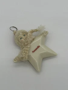 departamento 56 nieve bebé porclen estrella adorno personalizado Amanda - Imagen 1 de 3