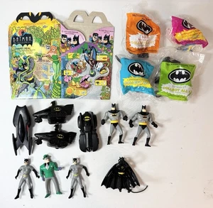 Batman Mcdonalds Happy Meal Toys Vintage Lot 90s Penguin Catwoman Riddler - Picture 1 of 10