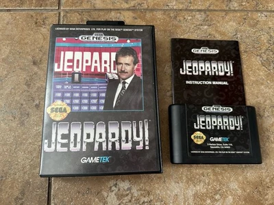 Jeopardy Sega Genesis Complete in Box CIB w/ Manual - Image 1 of 4