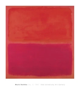 No. 3, 1967 Mark Rothko Print Poster Abstract Yale University Art Gallery 32x28 - Picture 1 of 1