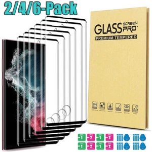 For Samsung S23 S22 S21 S20 Note 20 Ultra S10 5G Tempered Glass Screen Protector - Picture 1 of 15