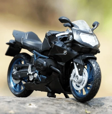 BMW HP2 Sport Black Motorcycle Model, Motormax Scale 1:18 - Image 1 of 4