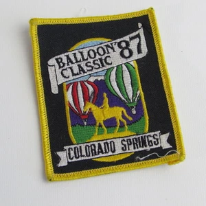 Colorado Springs Balloon Classic Souvenir Patch 1987 - Hot Air Balloon - Picture 1 of 1
